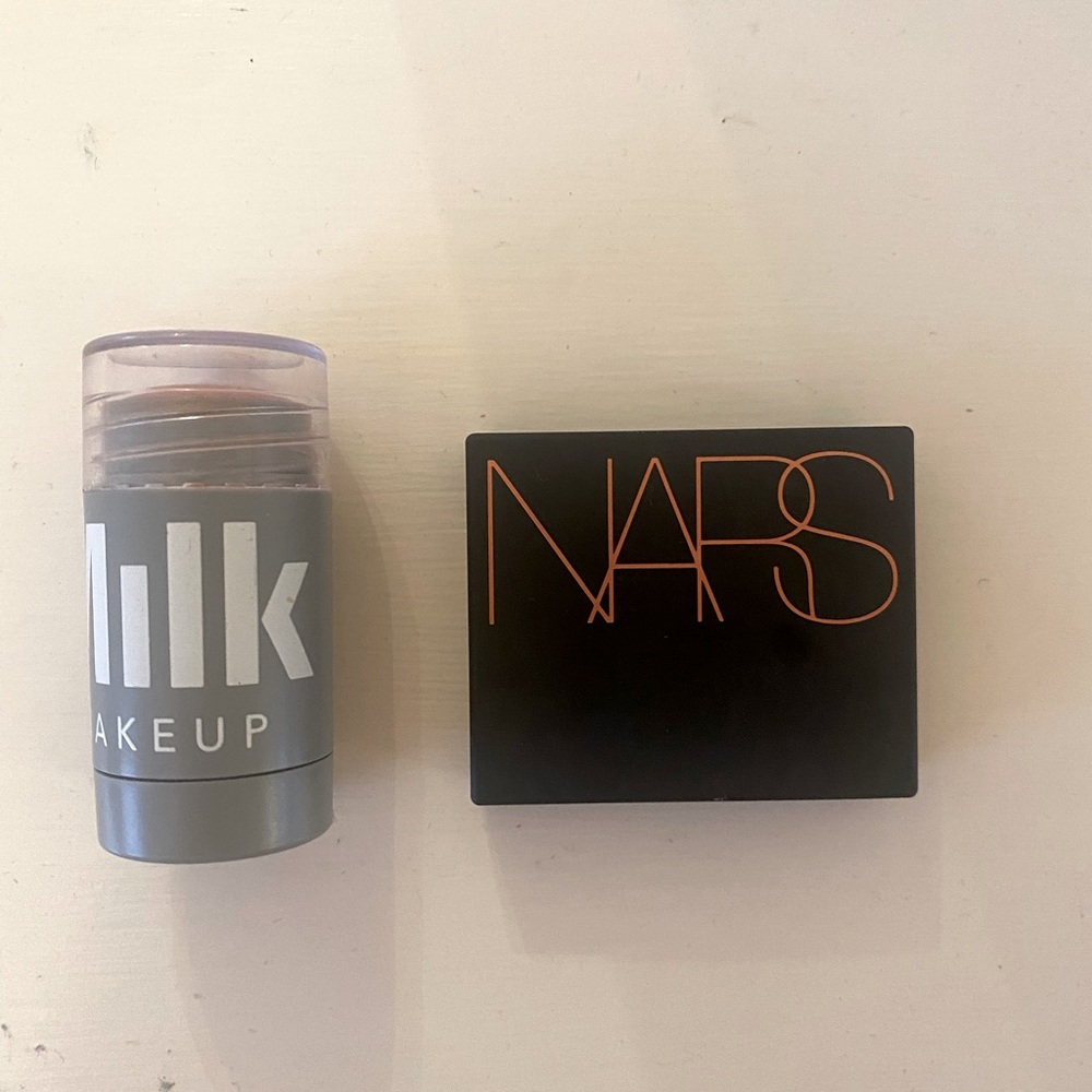 Mini Nars Laguna bronzer + Milk Makeup blush “Werk”